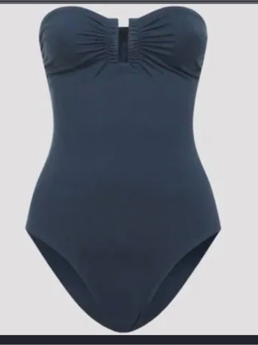 ERES Cassiopee  bandeau Swimsuit 
Grey Size 40